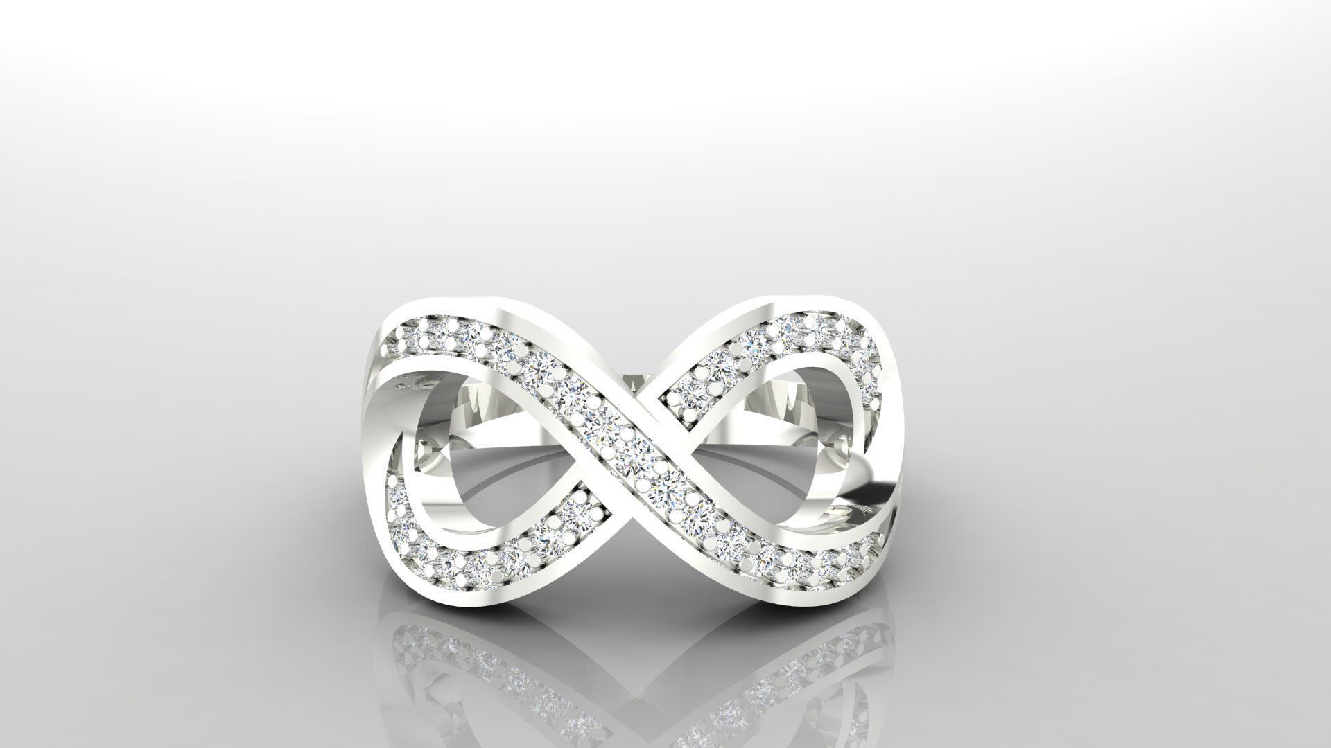 Ring M47 The luxury female ring with gems wedding 3D print model_20