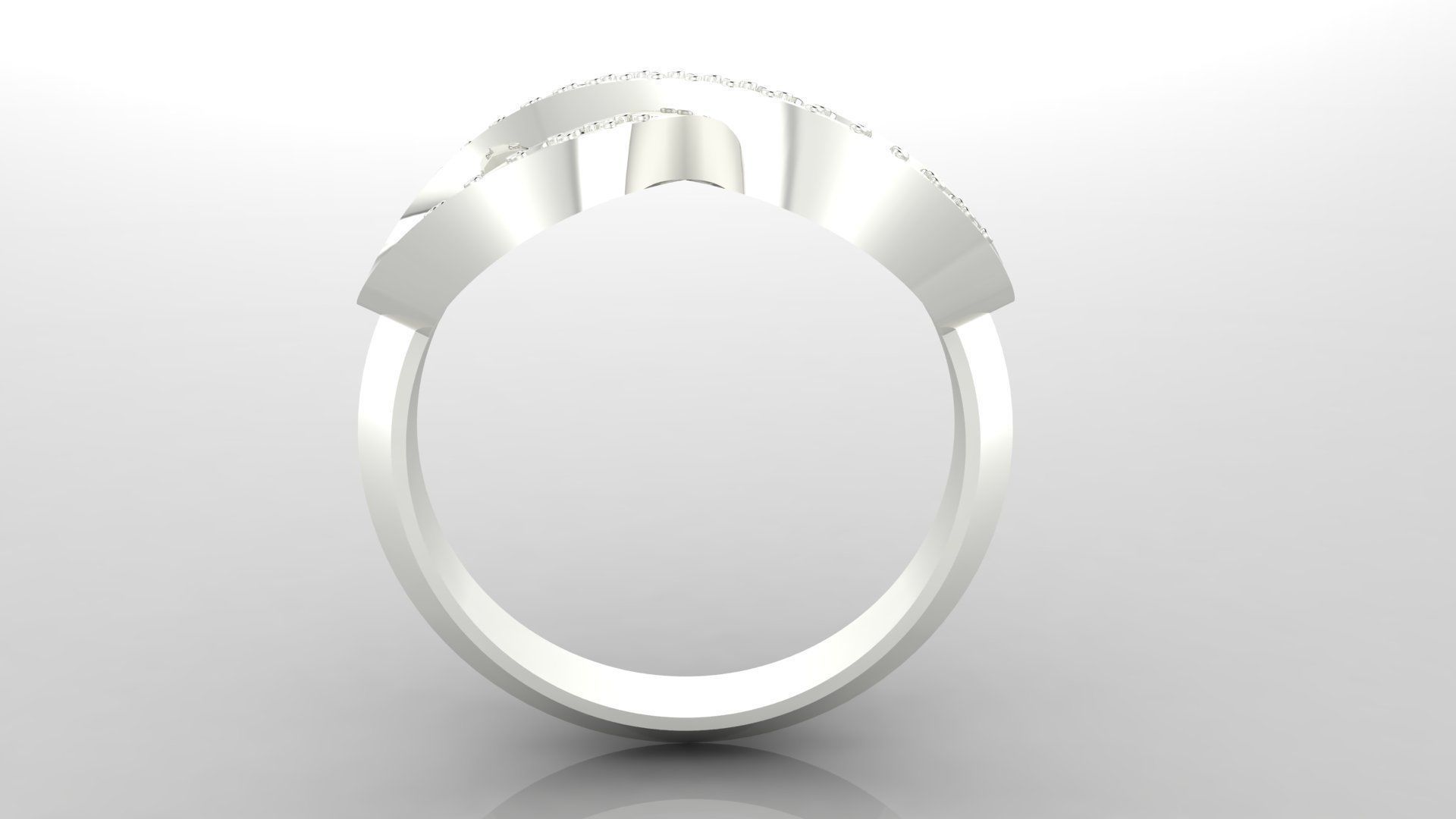 Ring M47 The luxury female ring with gems wedding 3D print model_25