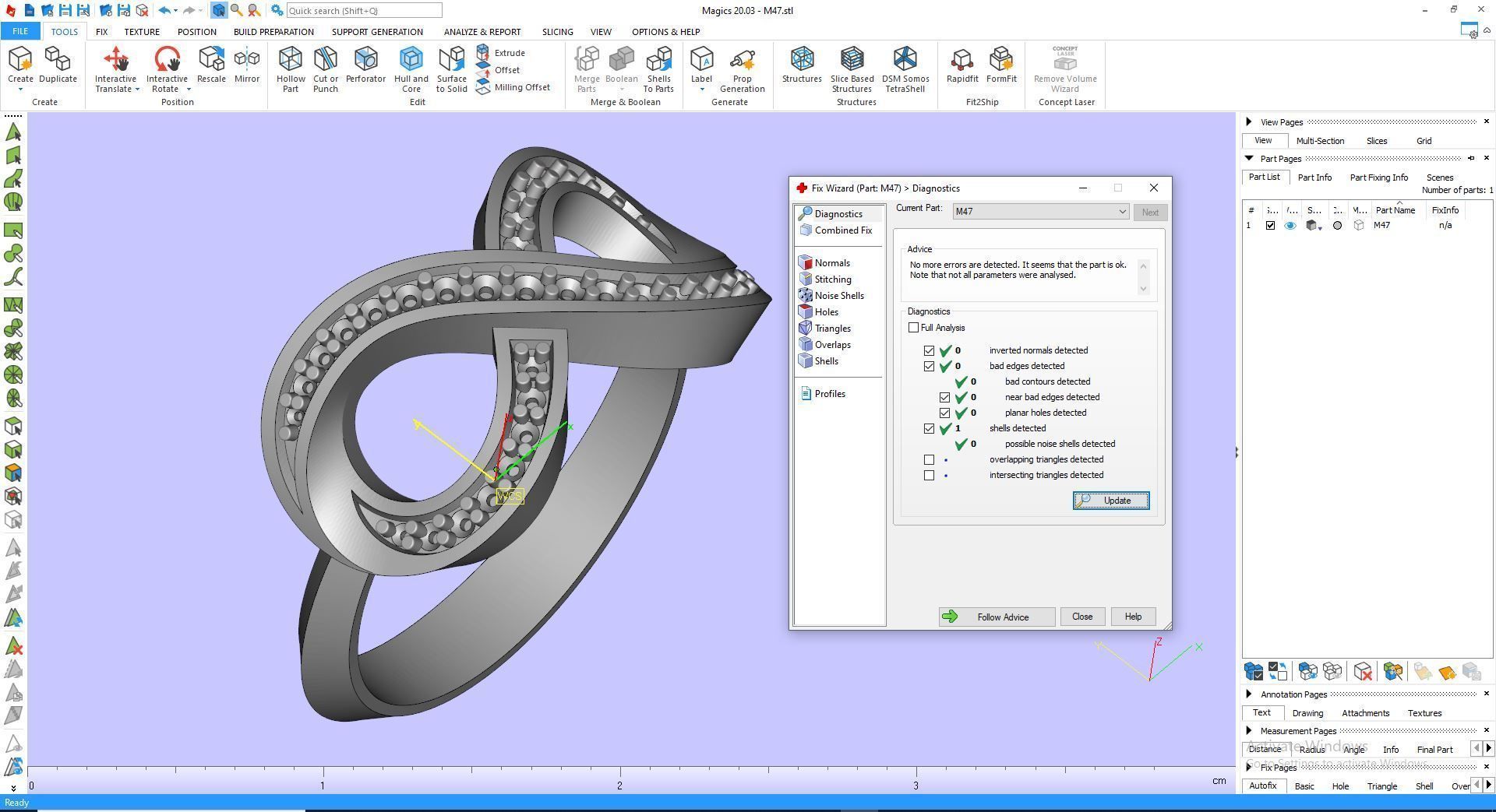 Ring M47 The luxury female ring with gems wedding 3D print model_36