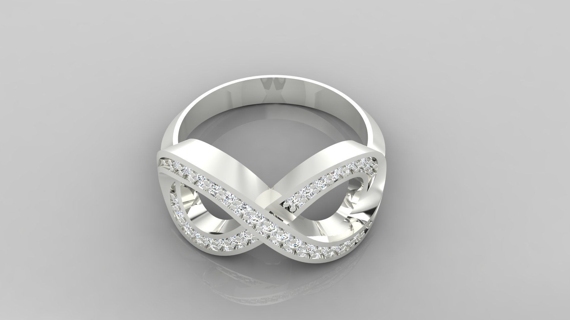 Ring M47 The luxury female ring with gems wedding 3D print model_21