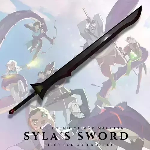 Sylas Sword from The Legend of Vox Machina 3D print model