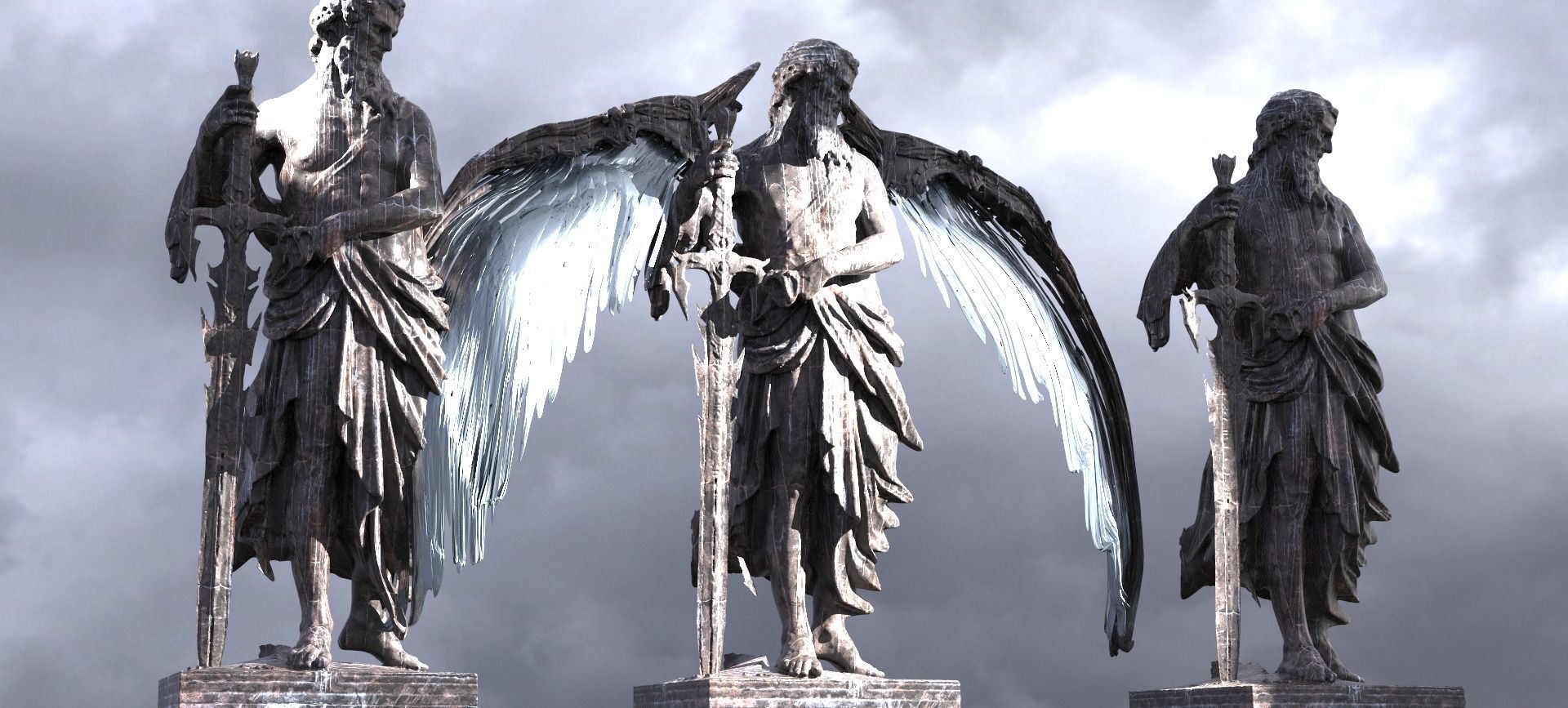 Dark Angel Blade 3D model_3