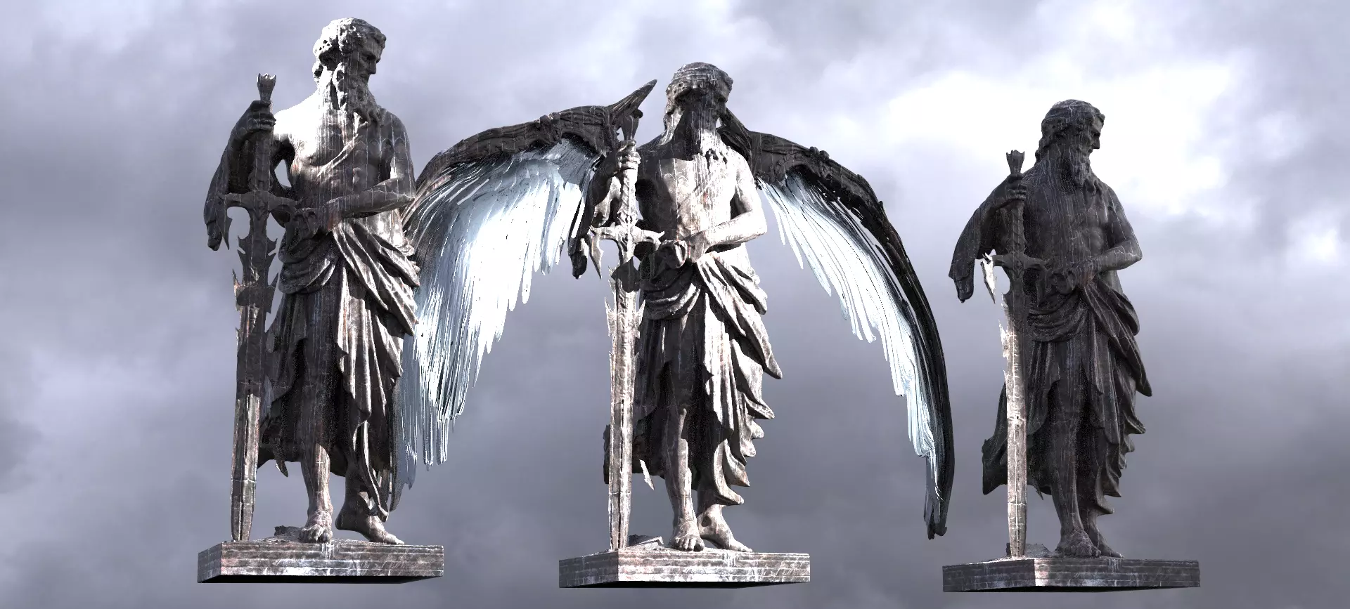 Dark Angel Blade 3D model_0