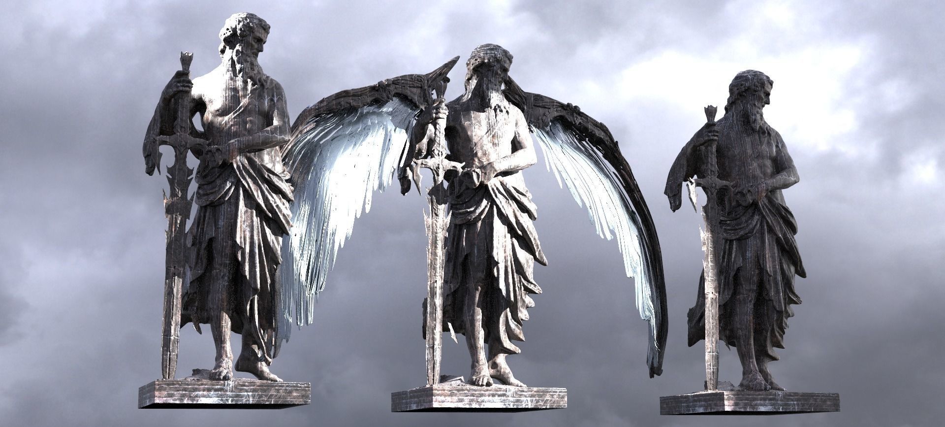 Dark Angel Blade 3D model_1