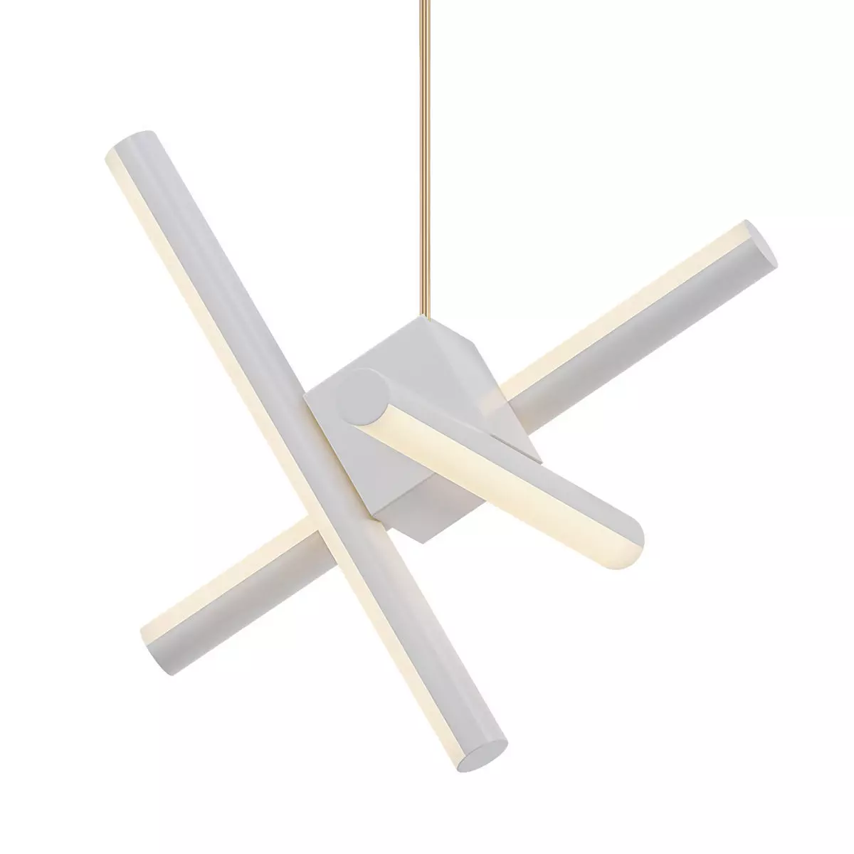 OLVIDADA pendant light with four cross beams 3D model_0