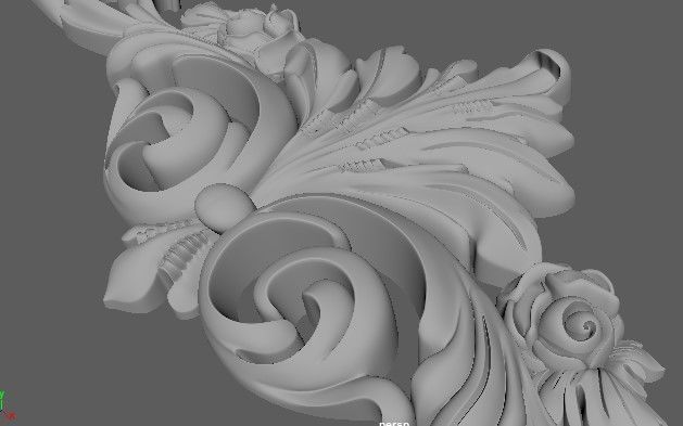 Decor for furniture 3D model_4