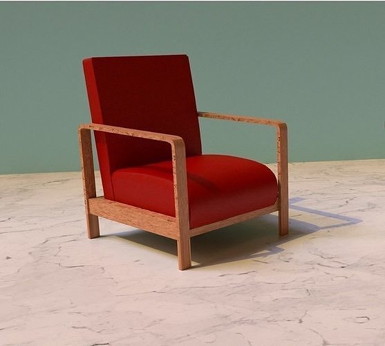 low poly chair Low-poly 3D model