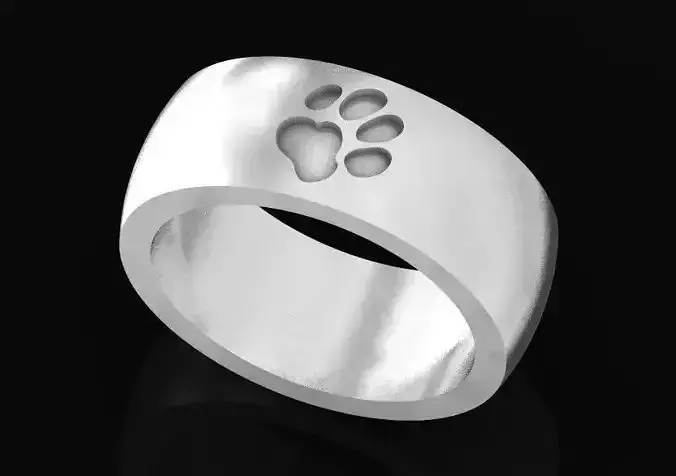  dog paw ring 501 3D print model