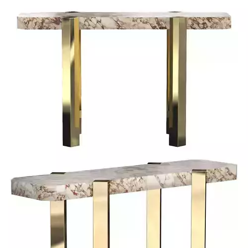 River stone console 3D model