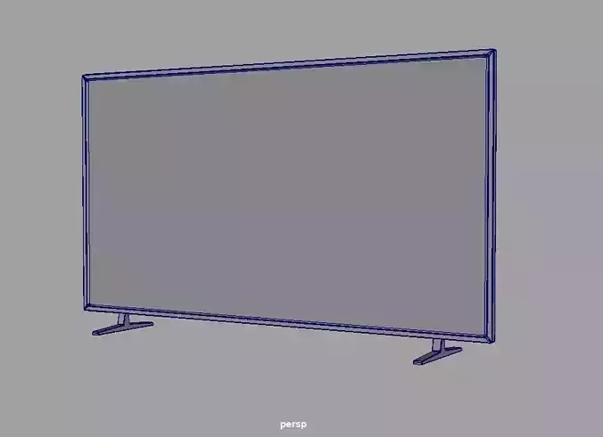 low-poly tv stand with brackets