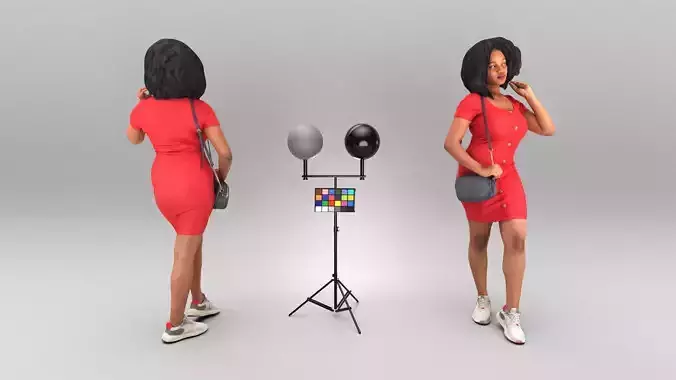 Pretty woman in summer dress 361