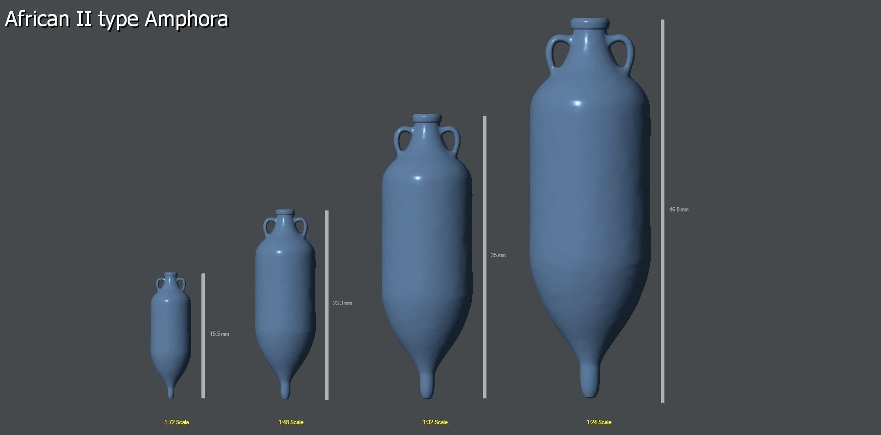 25 Amphoras pack - Personal license 3D print model_1