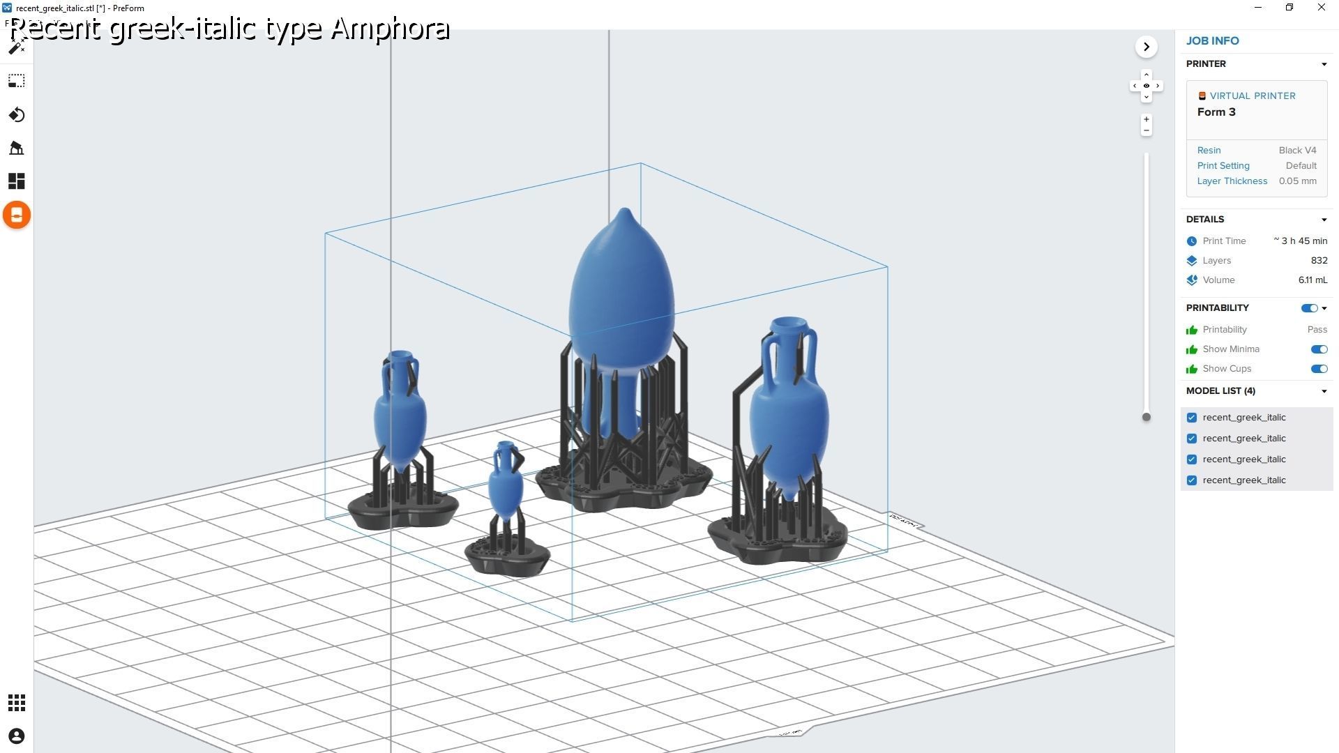 25 Amphoras pack - Personal license 3D print model_69