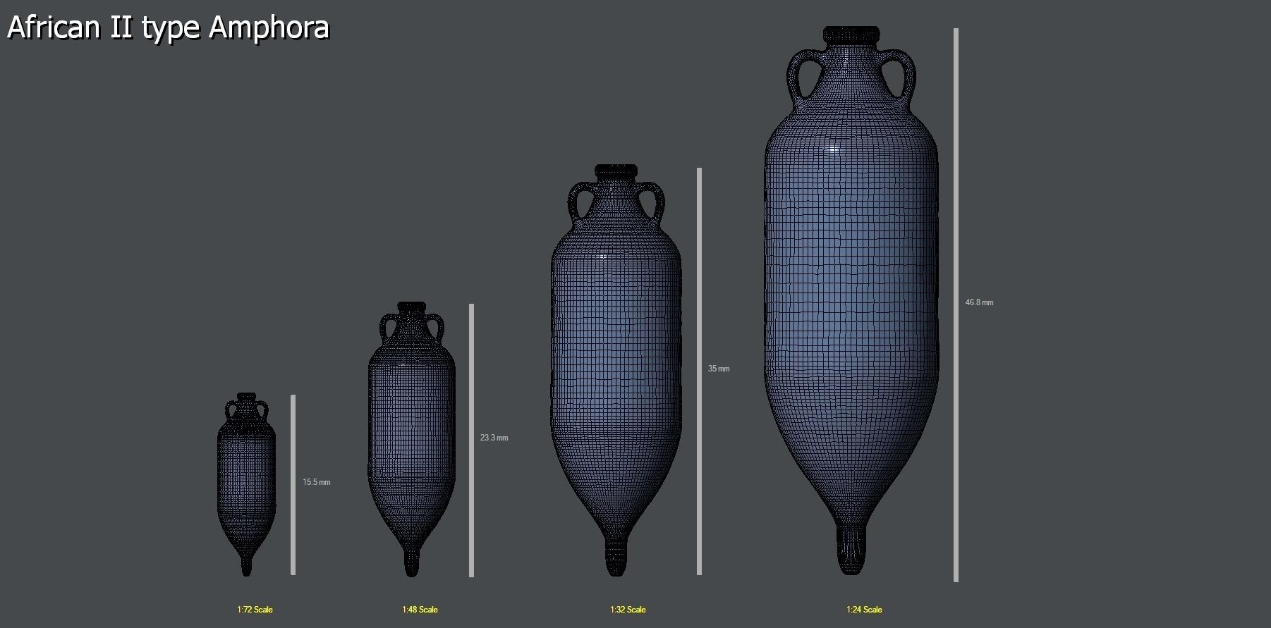25 Amphoras pack - Personal license 3D print model_2