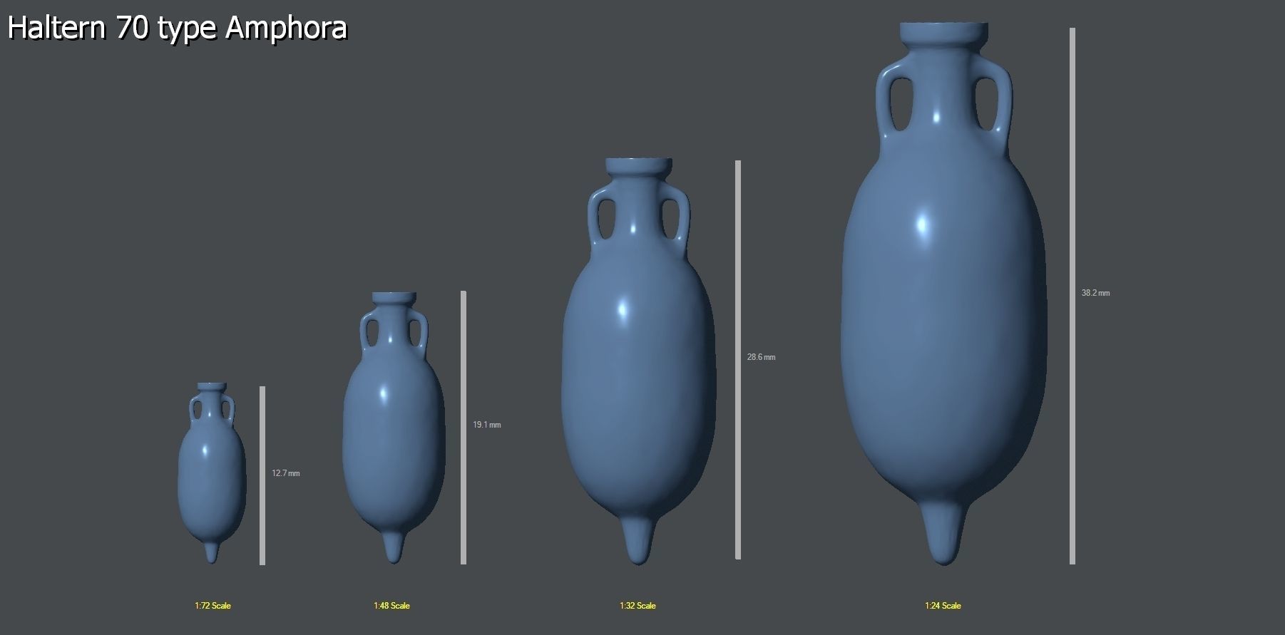 25 Amphoras pack - Personal license 3D print model_55