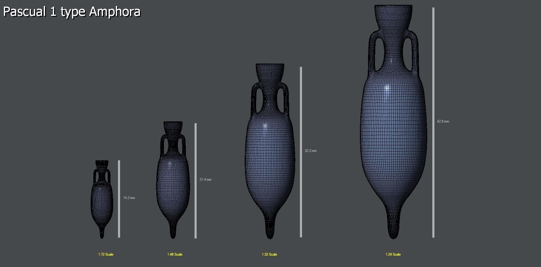 25 Amphoras pack - Personal license 3D print model_65