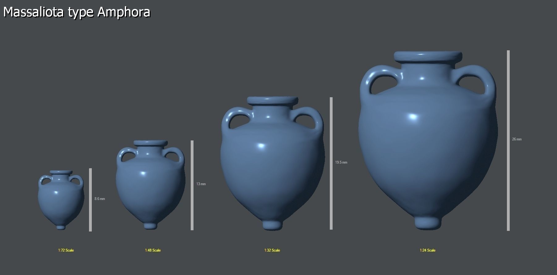 25 Amphoras pack - Personal license 3D print model_61