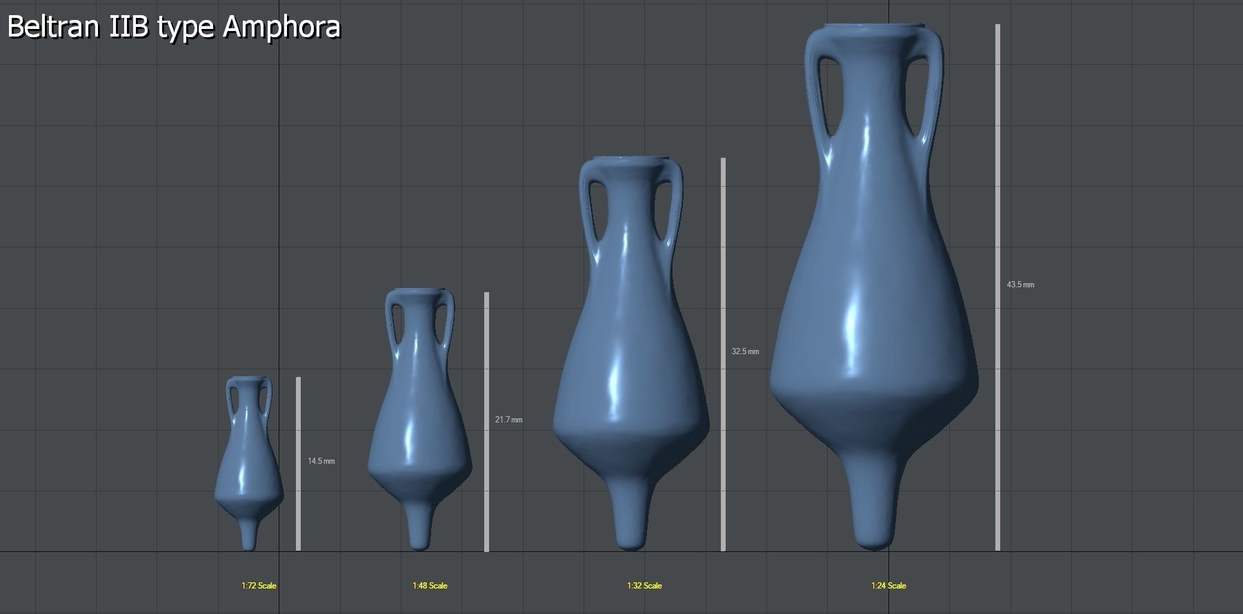 25 Amphoras pack - Personal license 3D print model_10