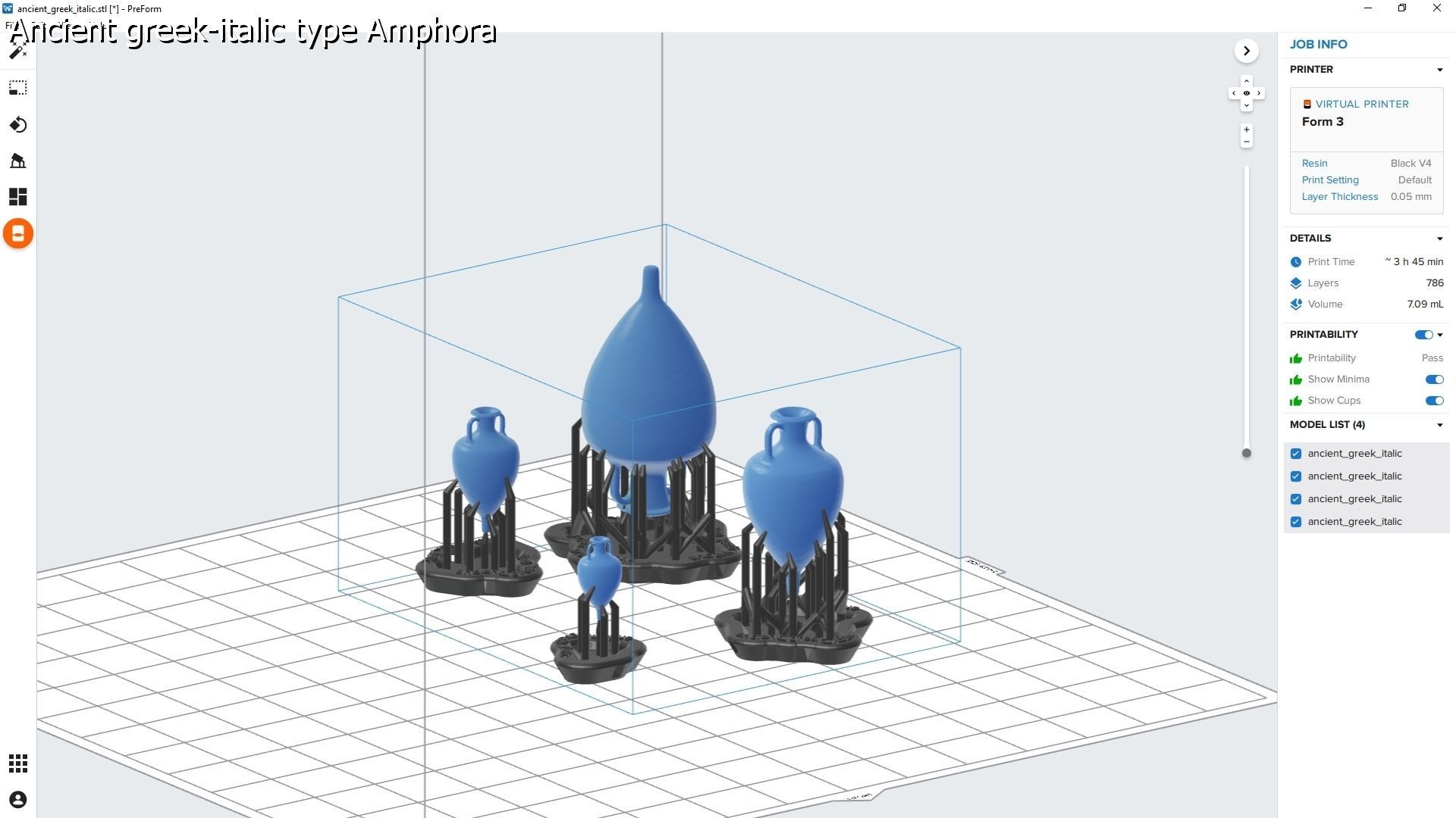 25 Amphoras pack - Personal license 3D print model_9