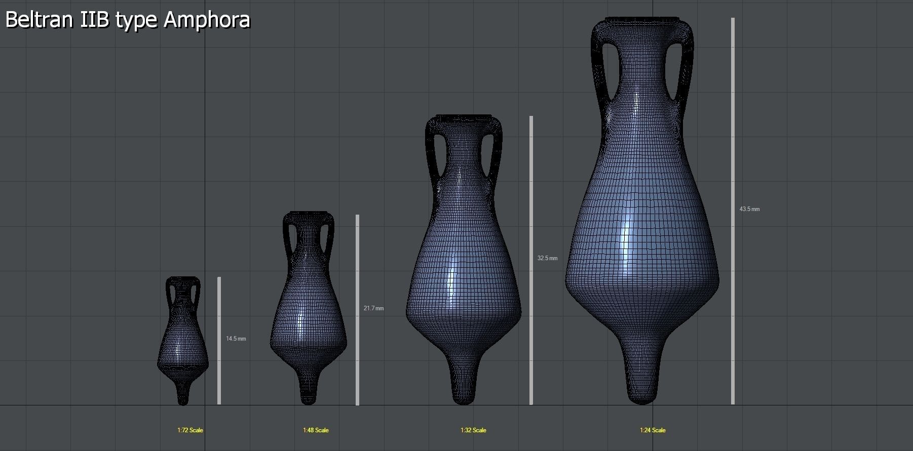 25 Amphoras pack - Personal license 3D print model_11