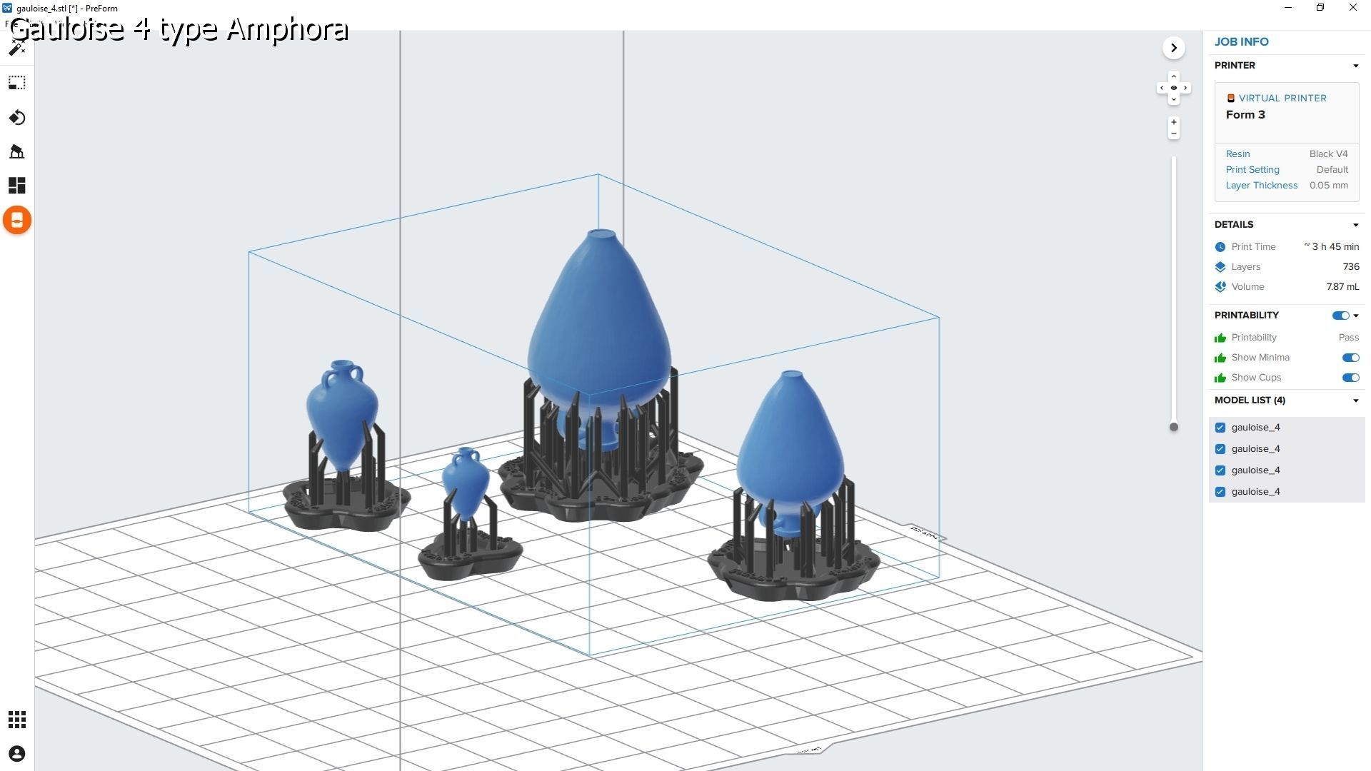 25 Amphoras pack - Personal license 3D print model_54