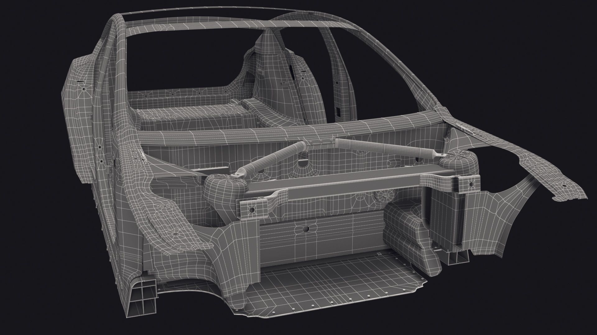 Tesla Model S Frame 3 3D model_22