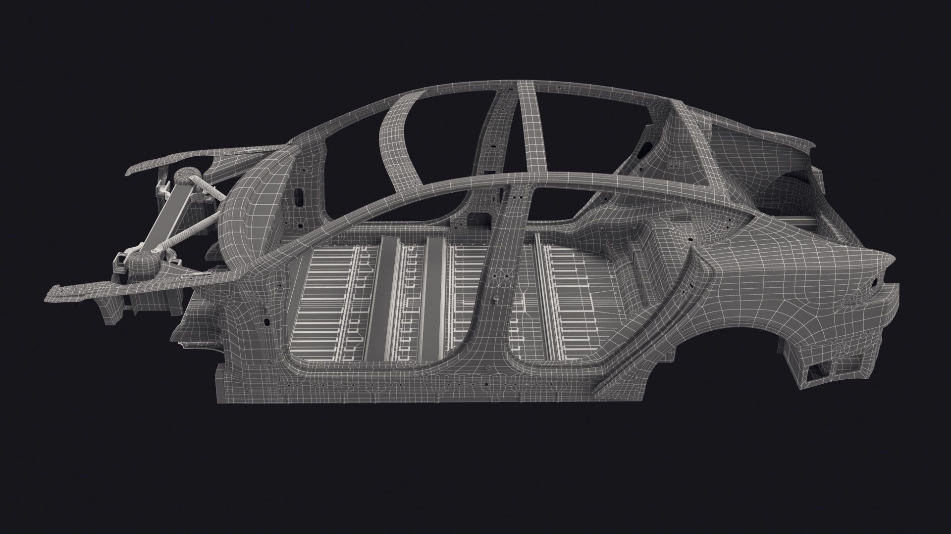 Tesla Model S Frame 3 3D model_17