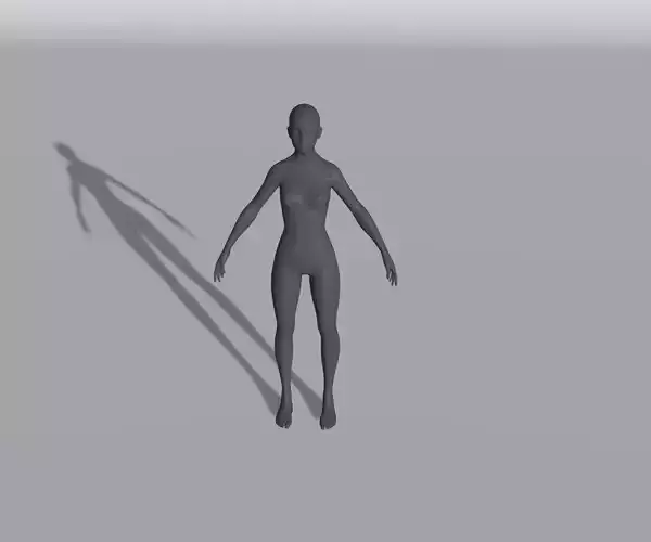 Female Body Base Mesh 28 Animations 3D Model 5k Polygons 3D model