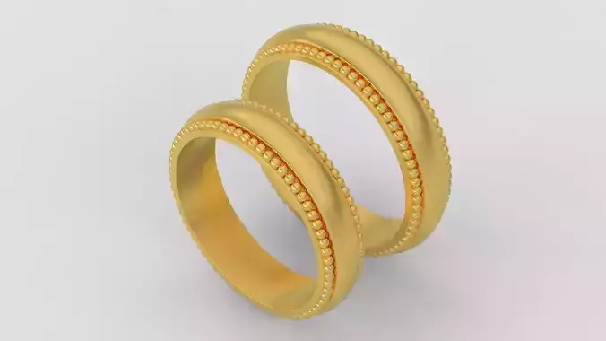 Wedding rings 3d print model A54