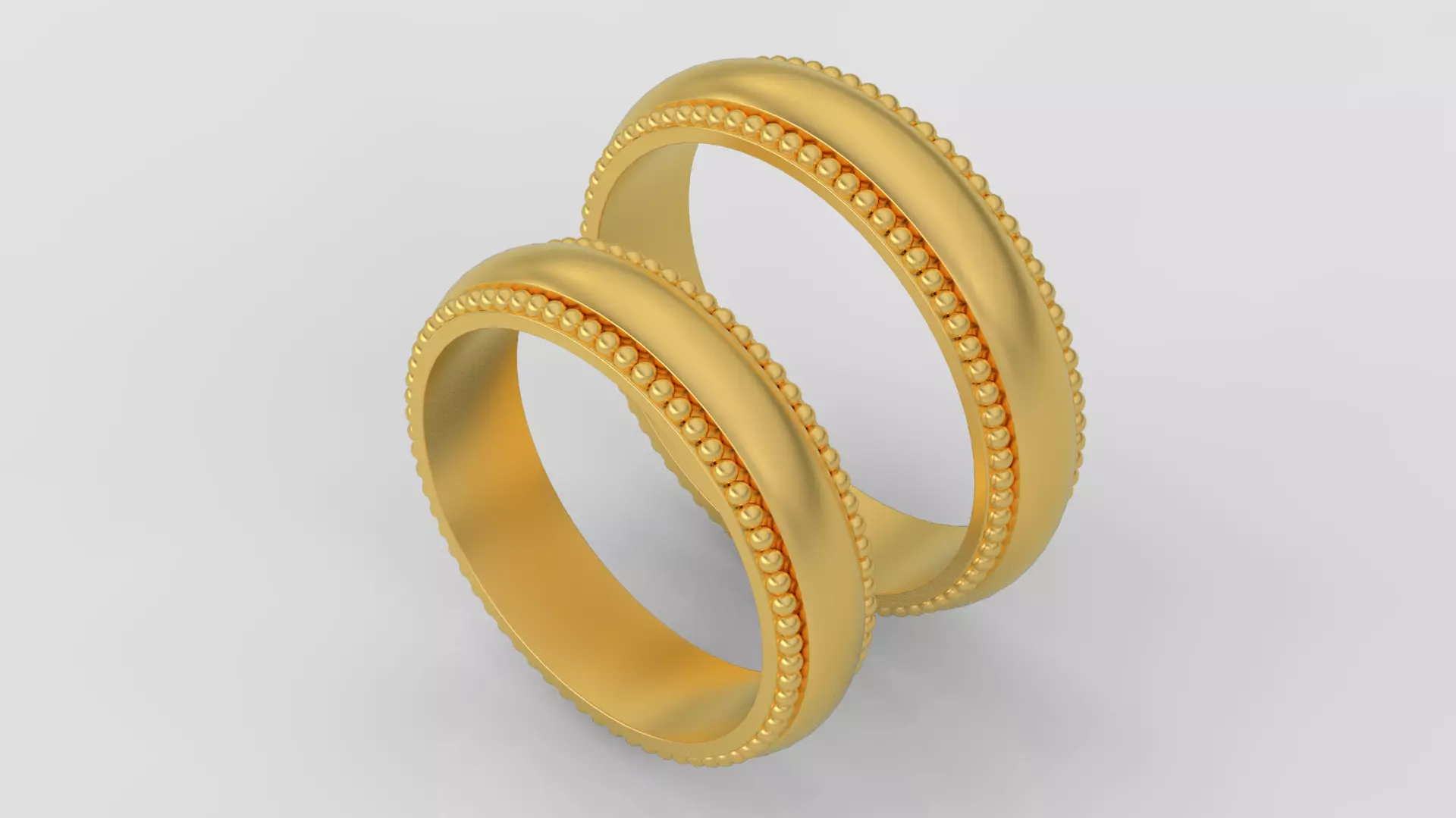 Wedding rings 3d print model A54 3D print model