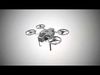Quadcopter drone with four wheels Low-poly 3D model_1