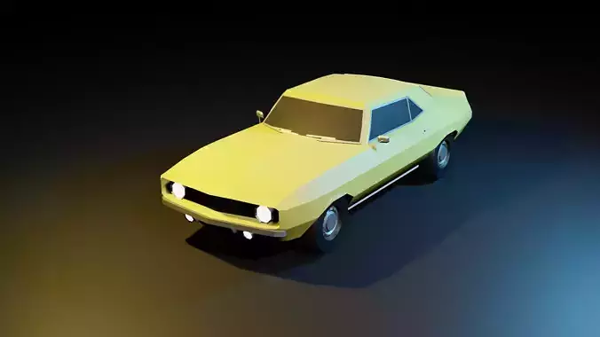 Low-Poly Chevrolet Camaro 1969