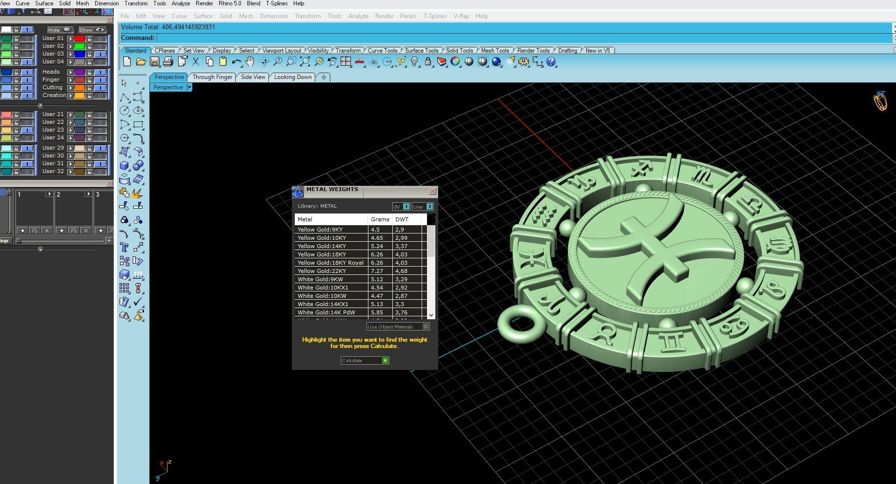 Pendant zodiac Pisces Fish 3D print model_6