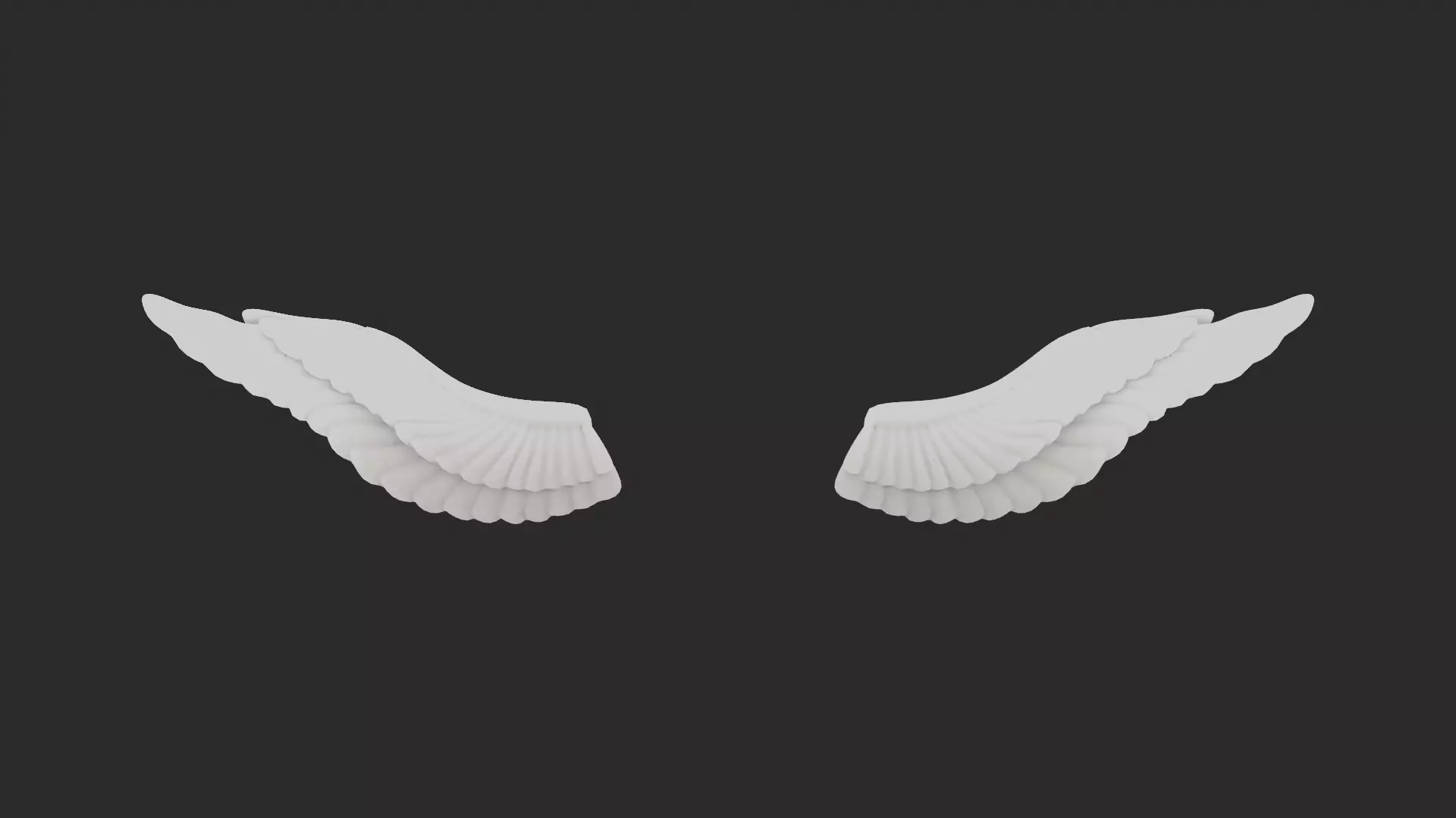 Anime Angel Wings 3D model