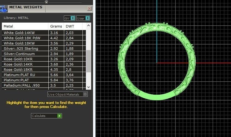 double engagement wedding ring with baguette and princess 506 3D print model_13