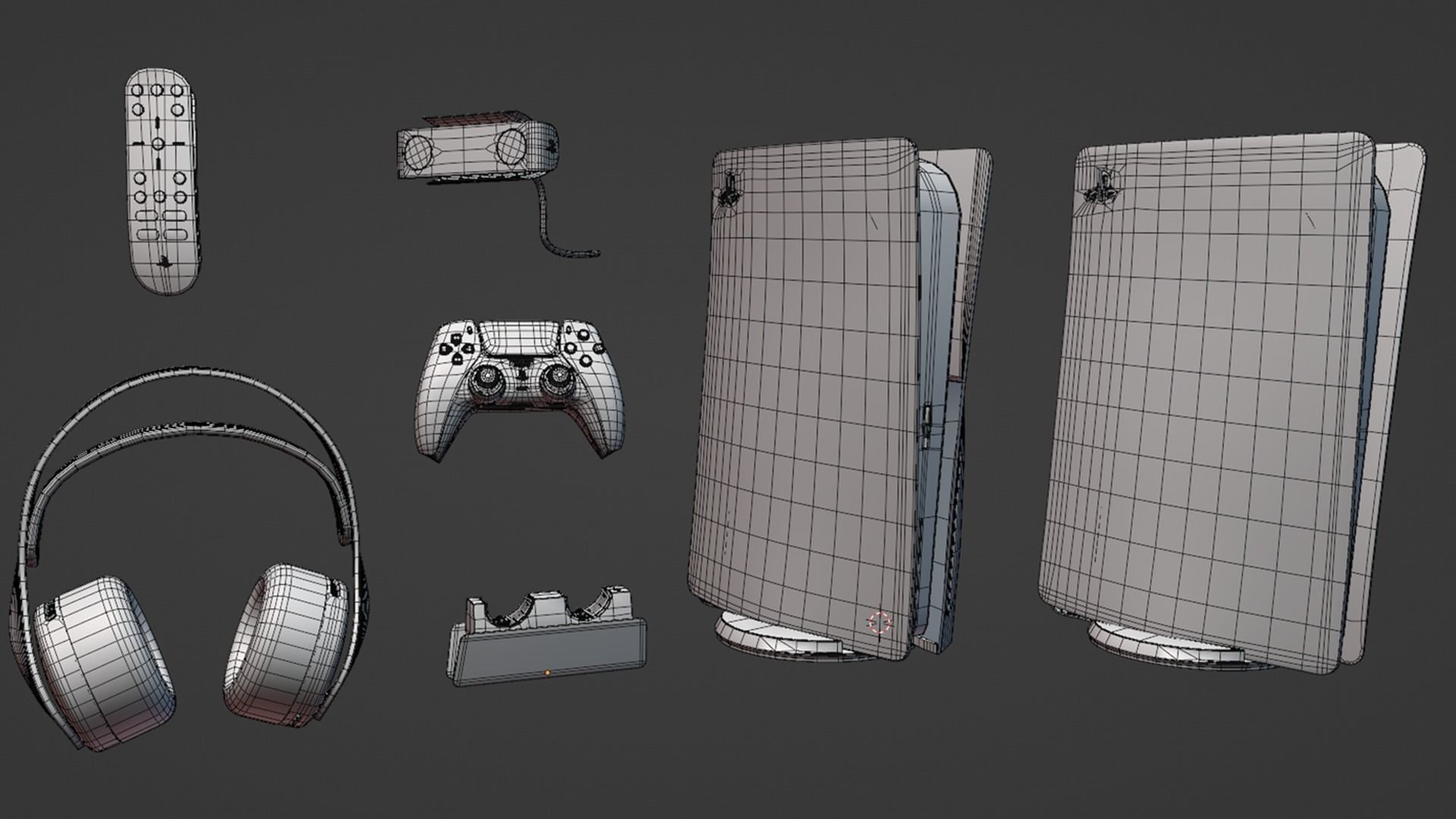 Playstation PS5 Collection 3D model Low-poly 3D model_13
