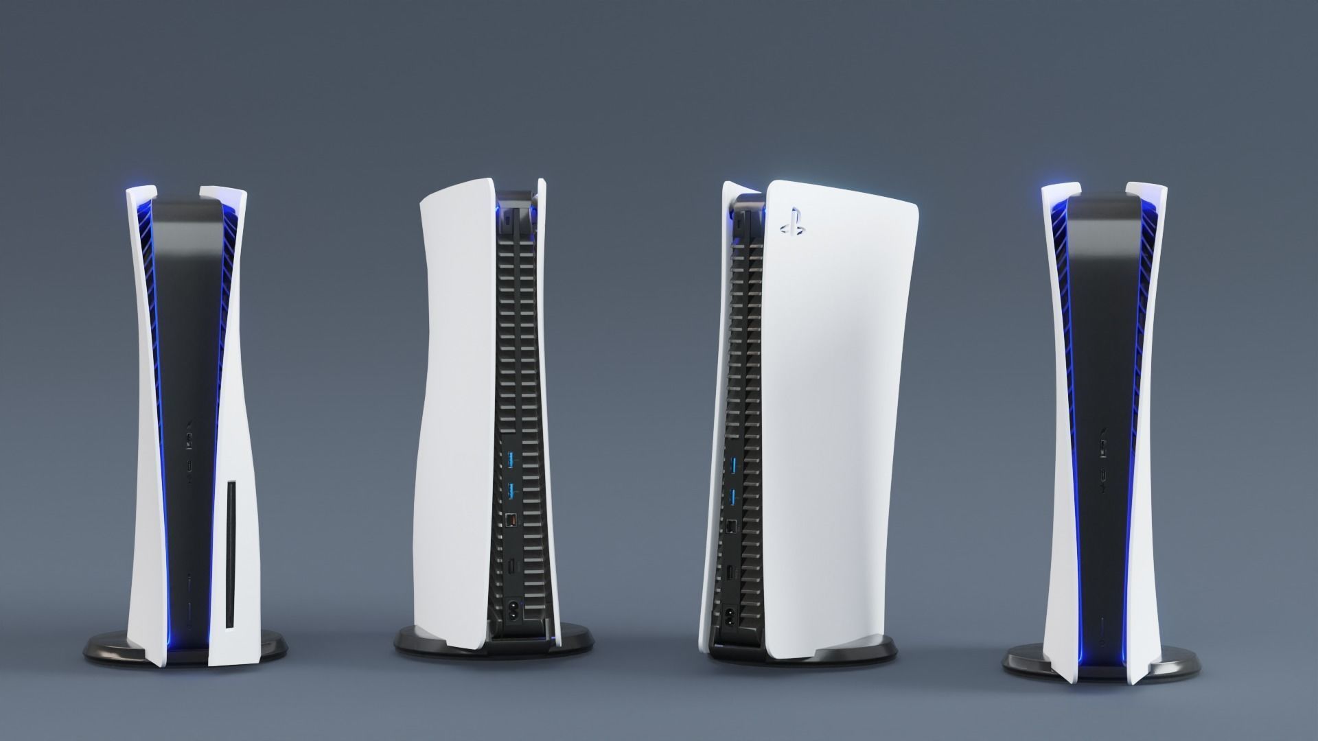 Playstation PS5 Collection 3D model Low-poly 3D model_2