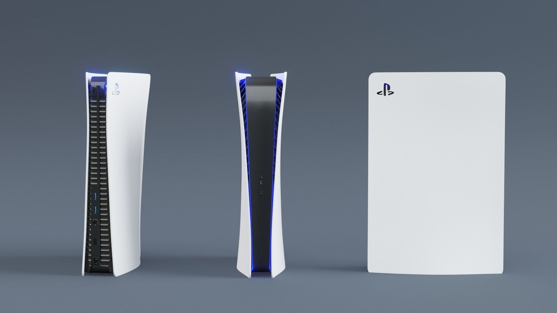 Playstation PS5 Collection 3D model Low-poly 3D model_4