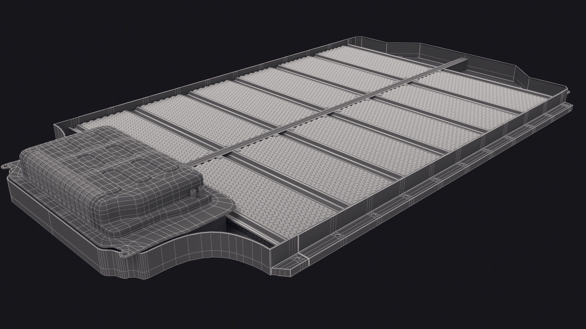 Tesla Model S Battery Pack 3D model_28
