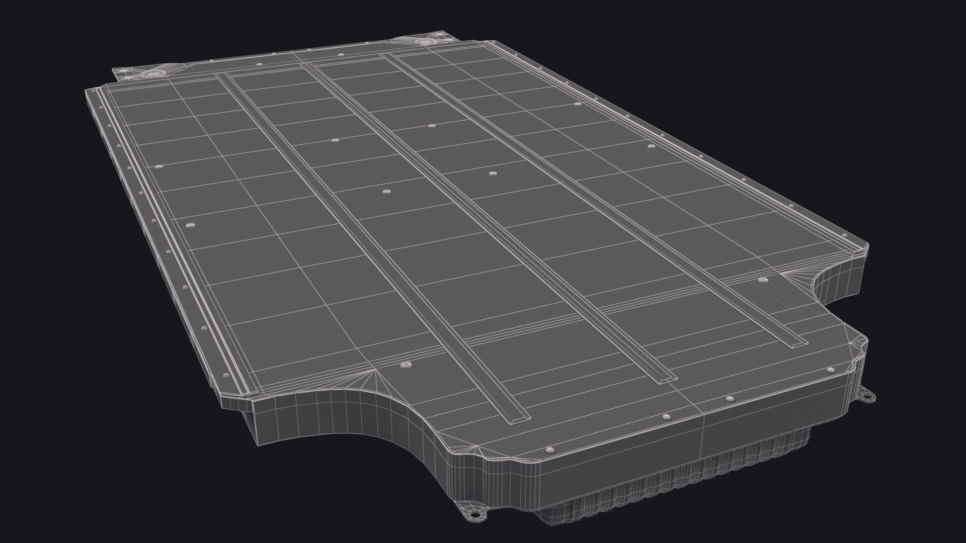 Tesla Model S Battery Pack 3D model_31