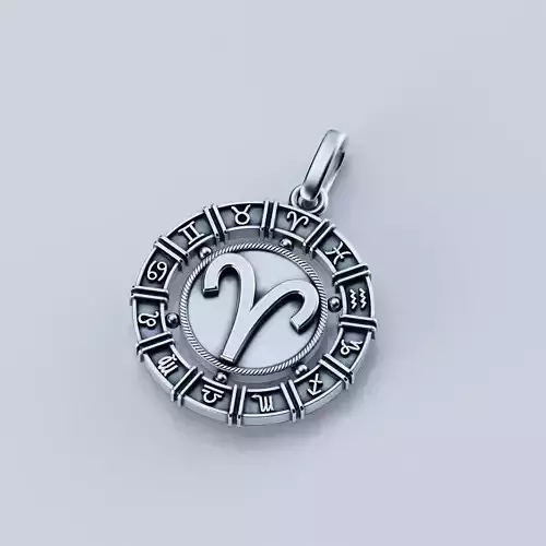 Pendant zodiac Aries
