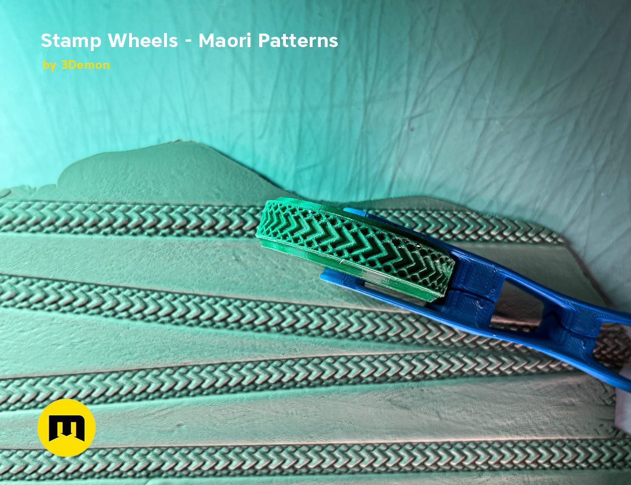 Stamp Wheels for Bodypaint - Maori Tattoos 3D print model_11