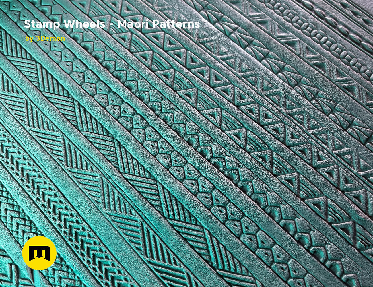 Stamp Wheels for Bodypaint - Maori Tattoos 3D print model_6