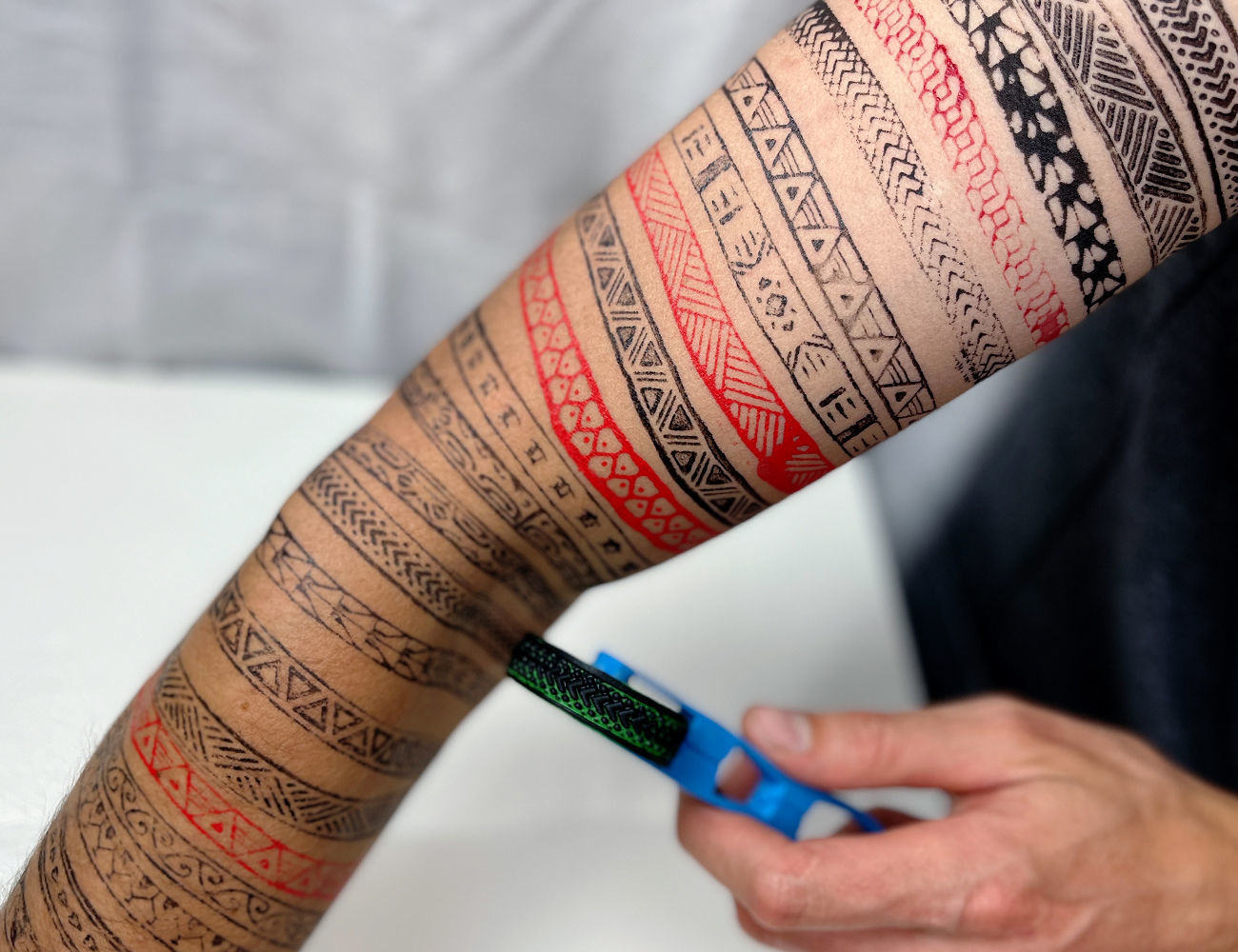 Stamp Wheels for Bodypaint - Maori Tattoos 3D print model_3