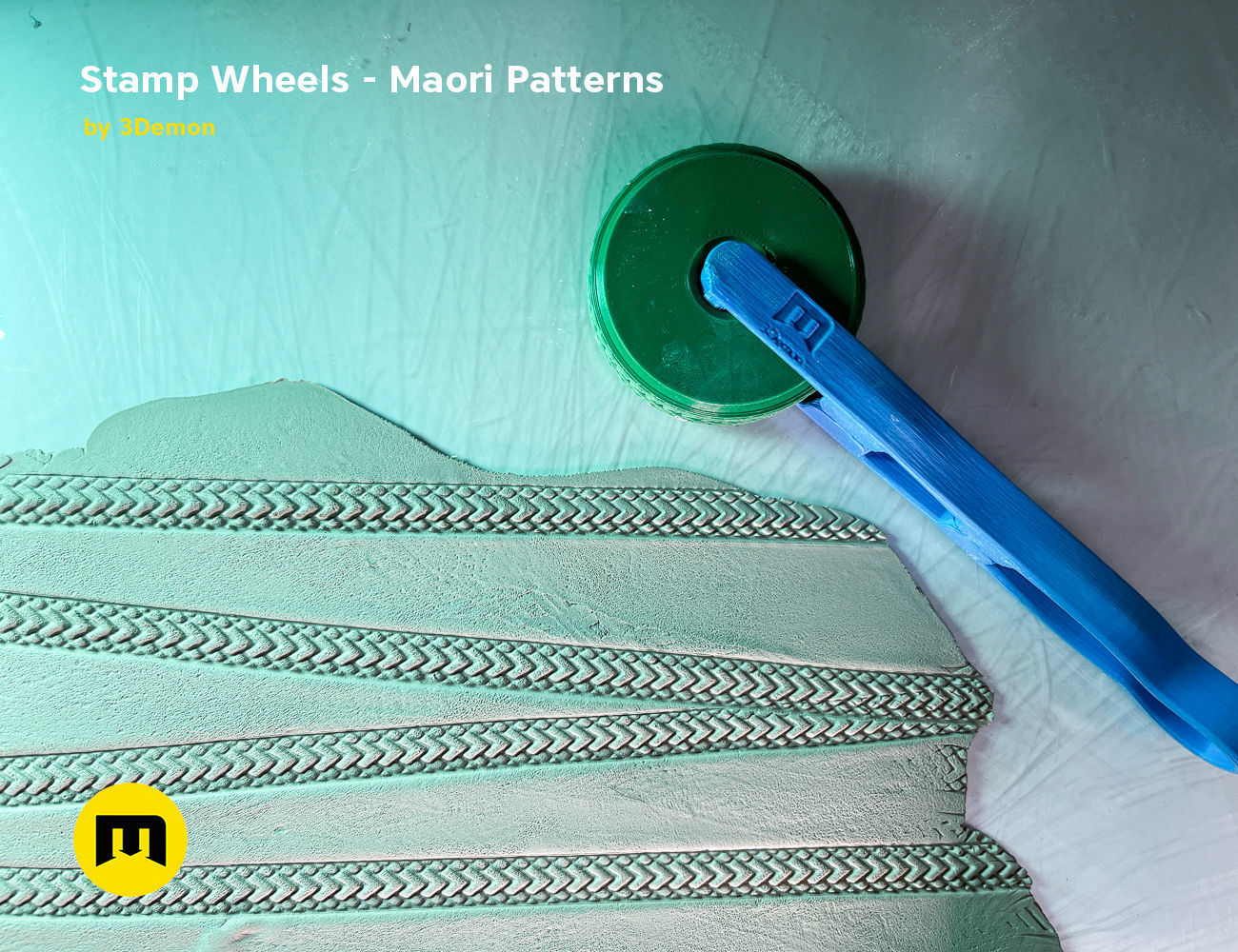 Stamp Wheels for Bodypaint - Maori Tattoos 3D print model_10