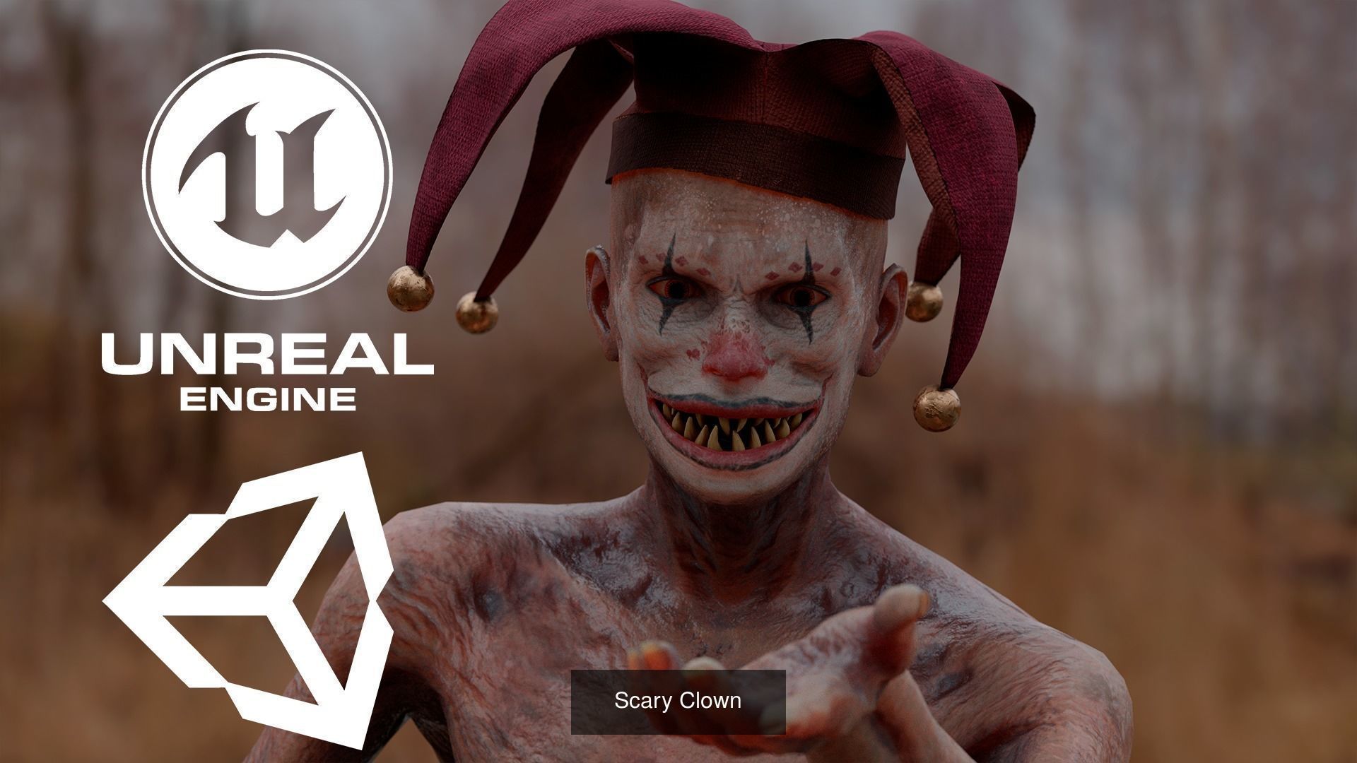 Scary Clown Pack 3D Model Collection_5