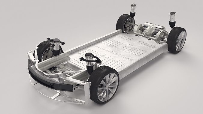 Tesla Model S Chassis 3D model