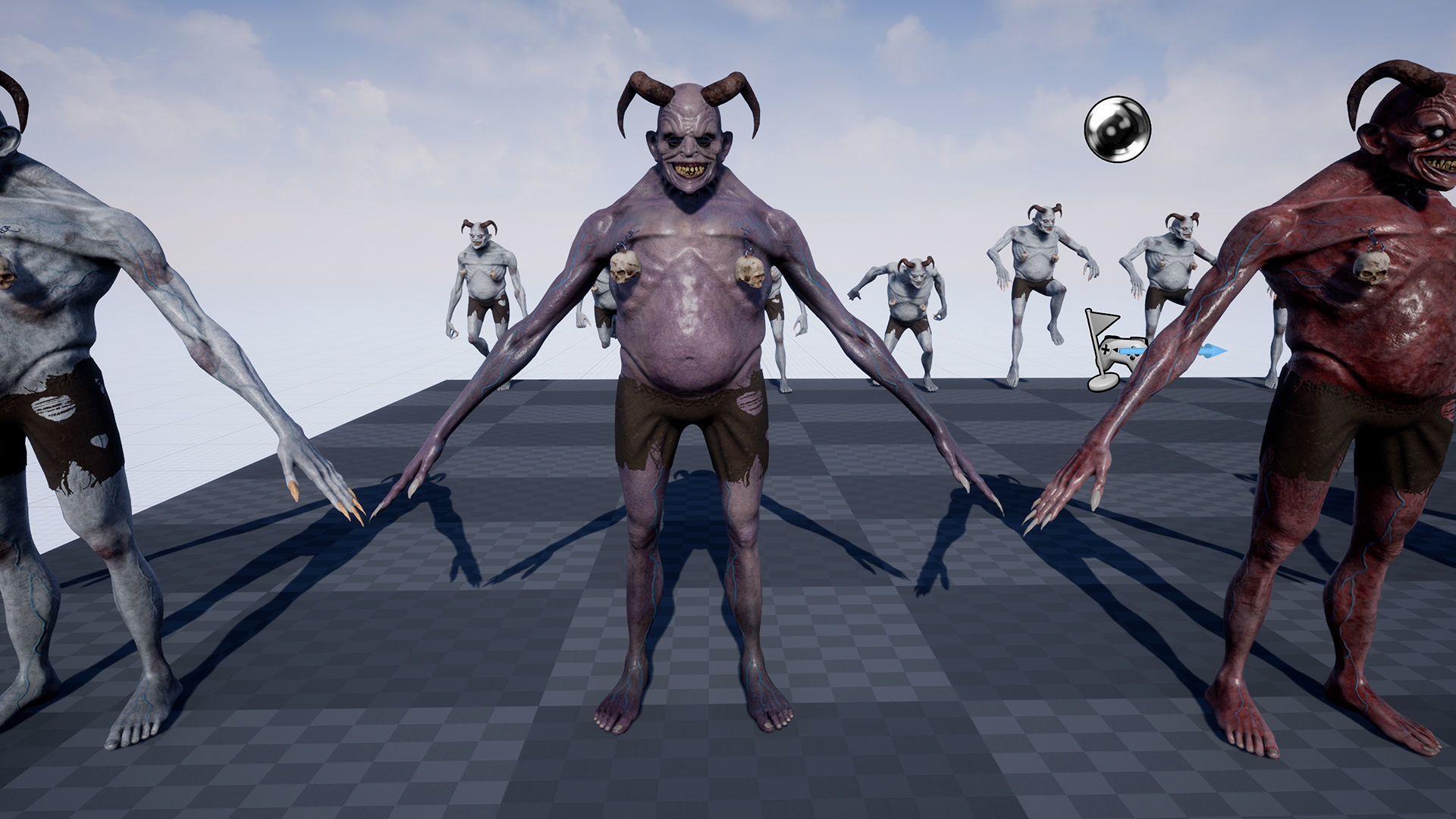 Evil Demon Low-poly 3D model_24