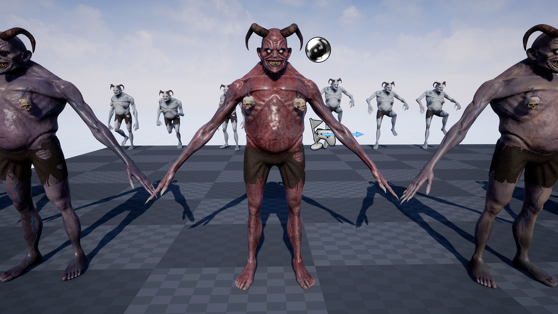 Evil Demon Low-poly 3D model_23
