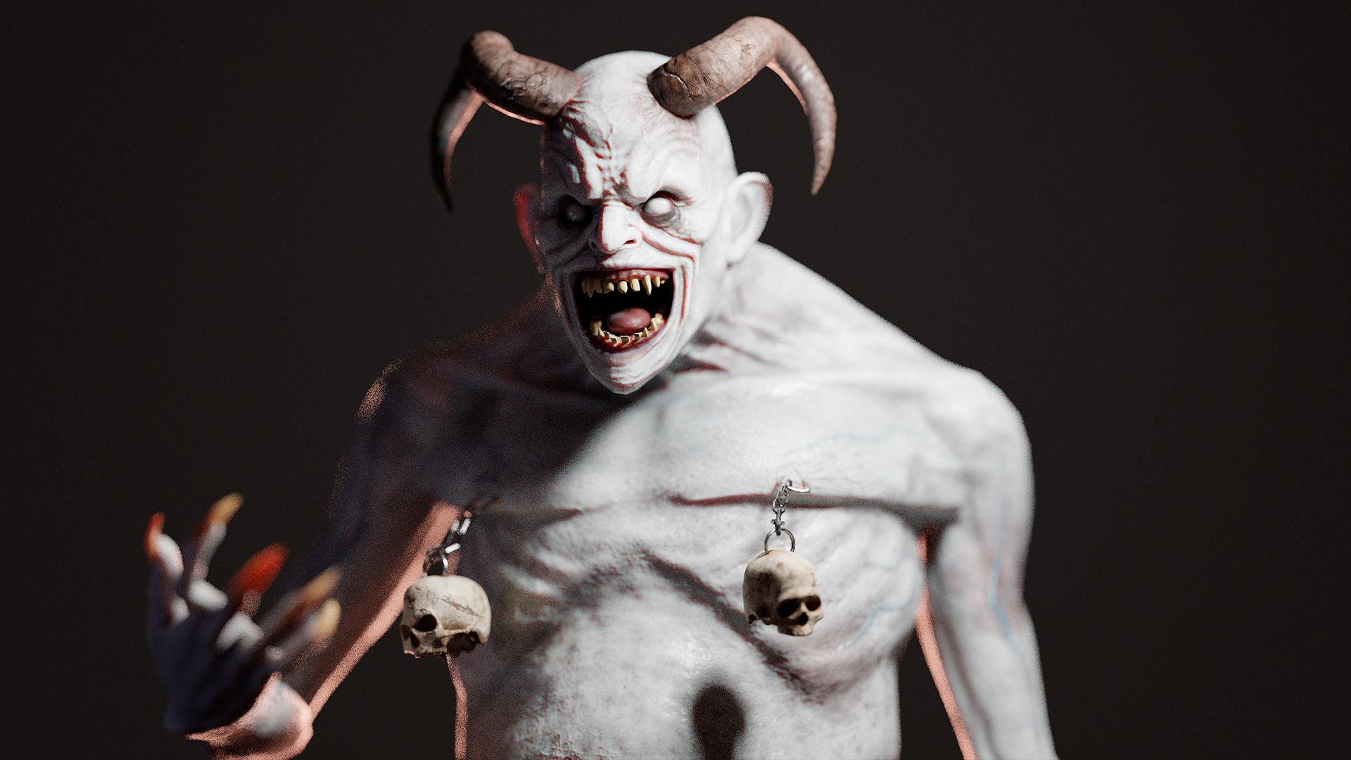 Evil Demon Low-poly 3D model_10